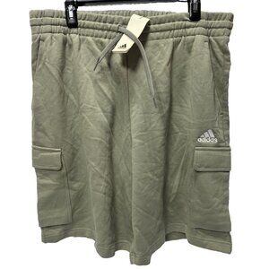 Adidas  Men’s Essentials Feel Cozy Cargo Shorts Olive Green Sports Athletic  XL